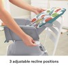 Fisher-Price SpaceSaver Simple Clean Adjustable Infant High Chair/Toddler Dining Seat with 3 Recline Positions and Deep Tray, Pearfection - 4 of 4