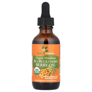 SeaBuckWonders Organic Himalayan Sea Buckthorn Berry Oil, 1,000 mg, 1.76 fl oz (52 ml) - 1 of 3