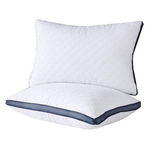 Itopfox Luxury Hotel Pillows for Sleeping, 2-Pack Queen Size Bed Pillows for Side and Back Sleeper, Soft & Supportive Microfiber Pillow Set - 1 of 4