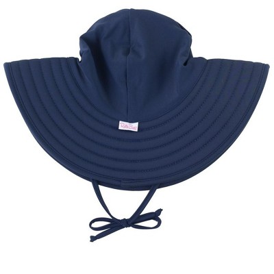 RuffleButts Girls UPF50+ Sun Protected Swim Hat