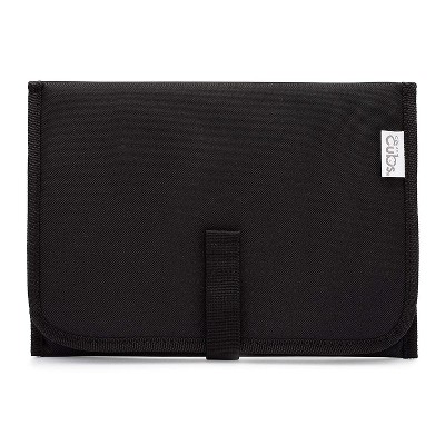Image of Portable Diaper Changing Pads for Newborn Girl & boy, Compact by Comfy Cubs (Solid Black, Compact)