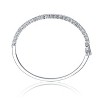 Guili 14k Gold-Plated Sterling Silver CZ Raindrop Cluster Bangle in White or Gold—Elegant, Radiant, and Perfect for a Luxe Appeal. - 3 of 3