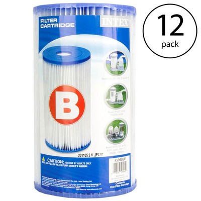 Intex Easy Set Type B Replacement Filter Pump Cartridge for Swimming Pool