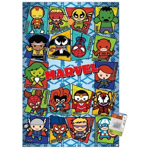 Trends International Marvel Comics - Kawaii Grid Unframed Wall Poster Prints - 1 of 4