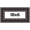 PosterPalooza | Panoramic 3.5" Wide Ornate Black Frame - UV Acrylic, Foam Board Backing, Hanging Hardware - 2 of 4