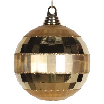 Vickerman Shiny and Matte Mirror Ball Christmas Ornament