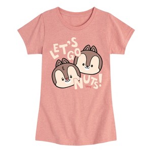 Girls' - Disney - Let's Go Nuts Fitted Short Sleeve Graphic T-Shirt - 1 of 4