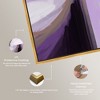 Art Remedy Fashion Fest Amethyst and Earth Combo Retro Abstract Wall Art Framed - 4 of 4