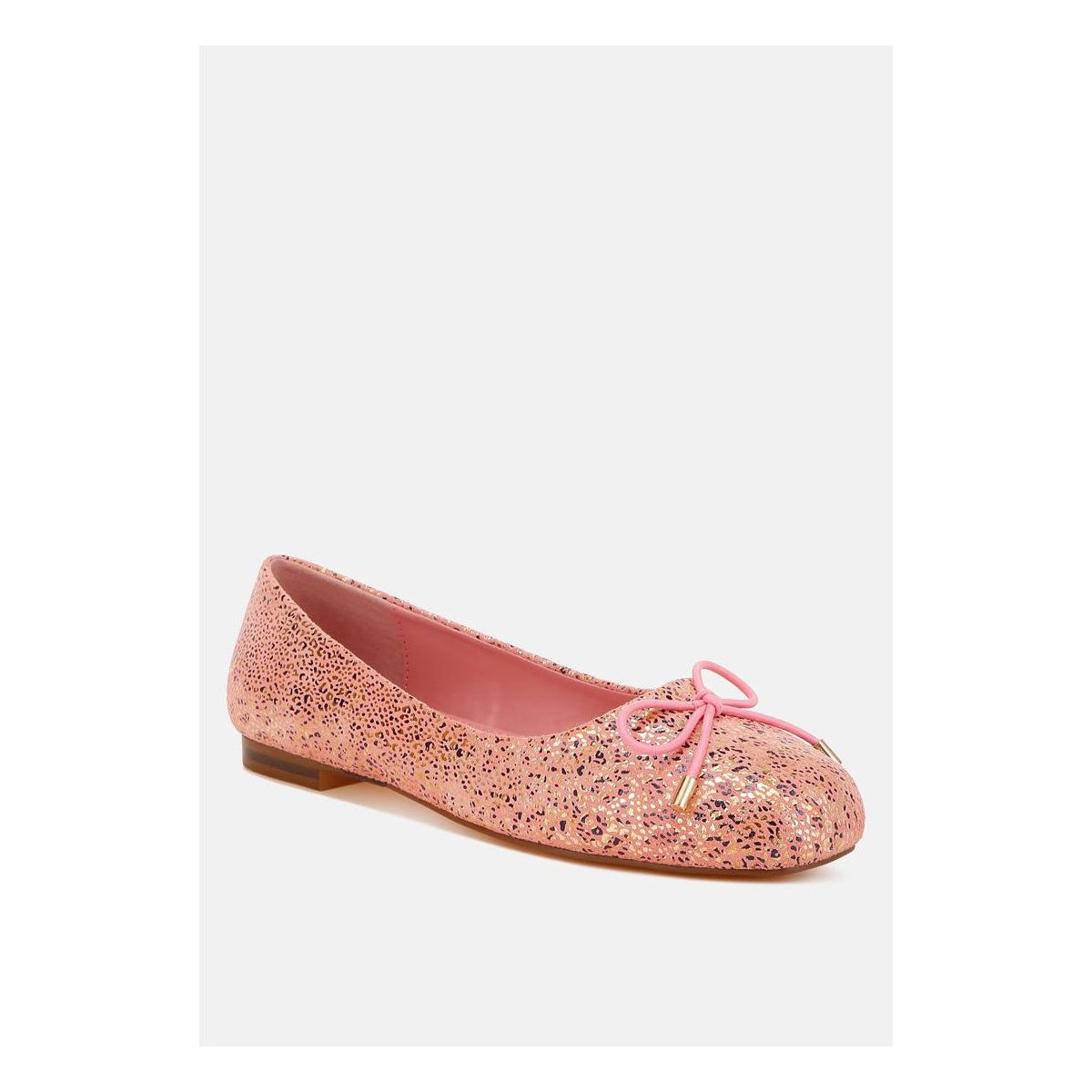 Обувь Rag & Co Womens Apollon Bow Detail Embossed Suede Ballerinas 9 — фото 2