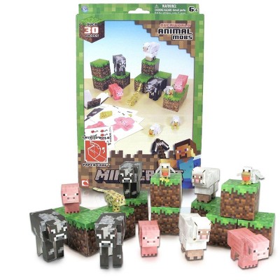PowerHouse Toys LLC Minecraft Overworld Animal Mobs Pack Build Set