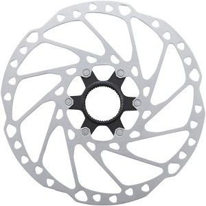 Shimano SM-RT64-LL Disc Brake Rotor with External Lockring - 220mm, Center Lock, Silver - 1 of 2