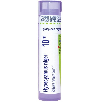 Hyoscyamus Niger 10M by Boiron Homeopathic Single Medicine For Stress & Sleep  -  80 Pellet