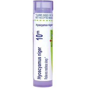 Hyoscyamus Niger 10M by Boiron Homeopathic Single Medicine For Stress & Sleep  -  80 Pellet - 1 of 3