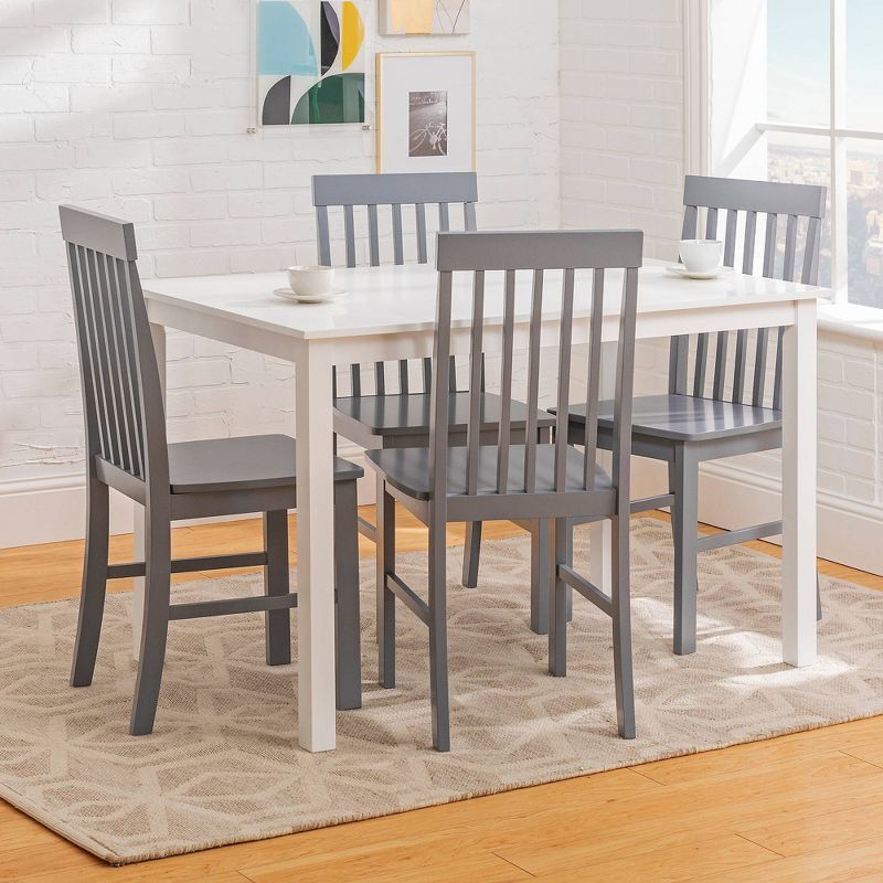 5pc Modern Two-Toned Kitchen Dining Set - Saracina Home, 3 of 23
