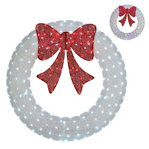 Karl Home 48 inch Lighted Christmas Wreath - 1 of 4