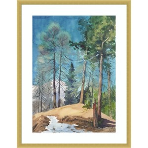 Amanti Art Watercolor Landscape 20 by Samira Yanushkova Wood Framed Wall Art Print - 1 of 4