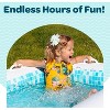 Jasonwell 2-in-1 Inflatable Kiddie Pool 65"x39"x10", Soft Cushioned Floor, Handles, Drain, Shallow Rectangular Pool for Kids 2+, Summer Blue - 2 of 4