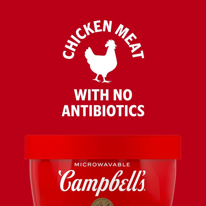 Campbell&#39;s Chicken Noodle Soup Microwaveable Cup - 15.4oz, 2 of 12