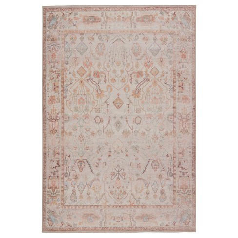 Blush on sale area rug