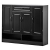 Modern Shoe Cabinet With Adjustable Shelves,Space-Saving Design Side Board Shoe Cabinet,Shoe Rack Cabinet,Entryway Shoe Cabinet-Cuddlewood - 3 of 4