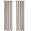 MAYEERTY Curtain Panel Off White Micro Suede Room Darking for Living Room Bedroom Modern 54"x95" 2pcs - 4 of 4