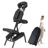 Master Massage Apollo Extra Large Size Portable Massage Chair-Lightweight Aluminum with Larger Cushions and Wheels Bag-in Black - 3 of 4