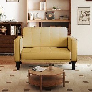 Kayamas 70" Small Loveseat Sofa Small Couch for Living Room, Comfy Love Seat with Removable Washable Cover and Solid Wood Frame - 1 of 4