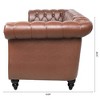Runesay Rolled Arm Chesterfield Three Seater Sofa - 3 of 4