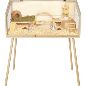 Coucheta Small Animal Cage - with Legs, Chew-Proof Design, Acrylic Window & Openable Top for Guinea Pigs, Chinchillas & Gerbils in Multiple Sizes - 1 of 4