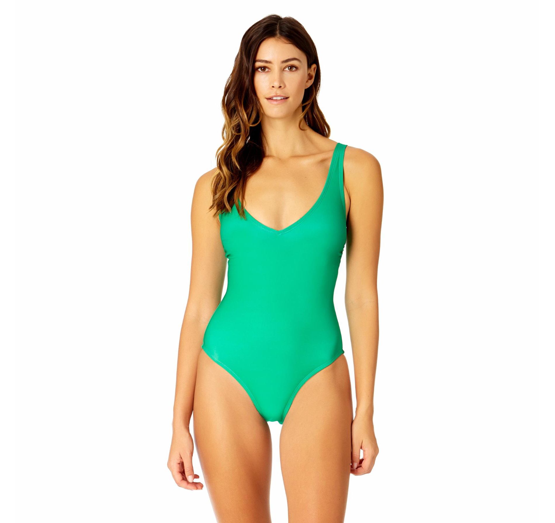 Coppersuit Women's Solid Lace Up Compression One Piece Swimsuit