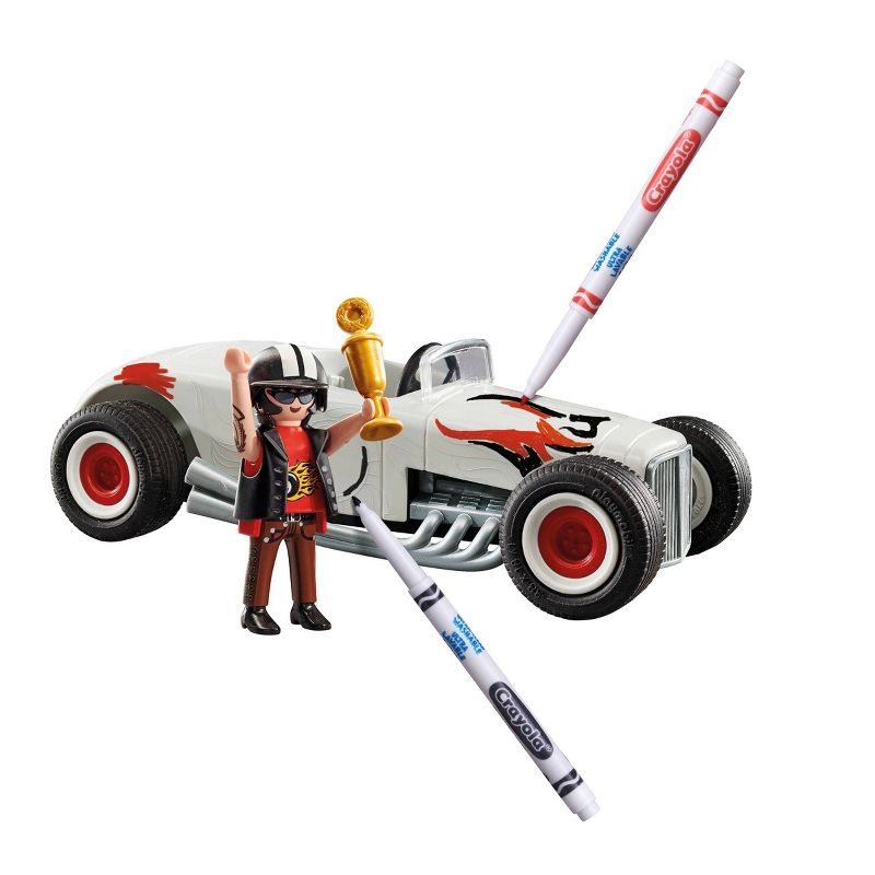 PLAYMOBIL Color with Crayola: Hot Rod, 1 of 10