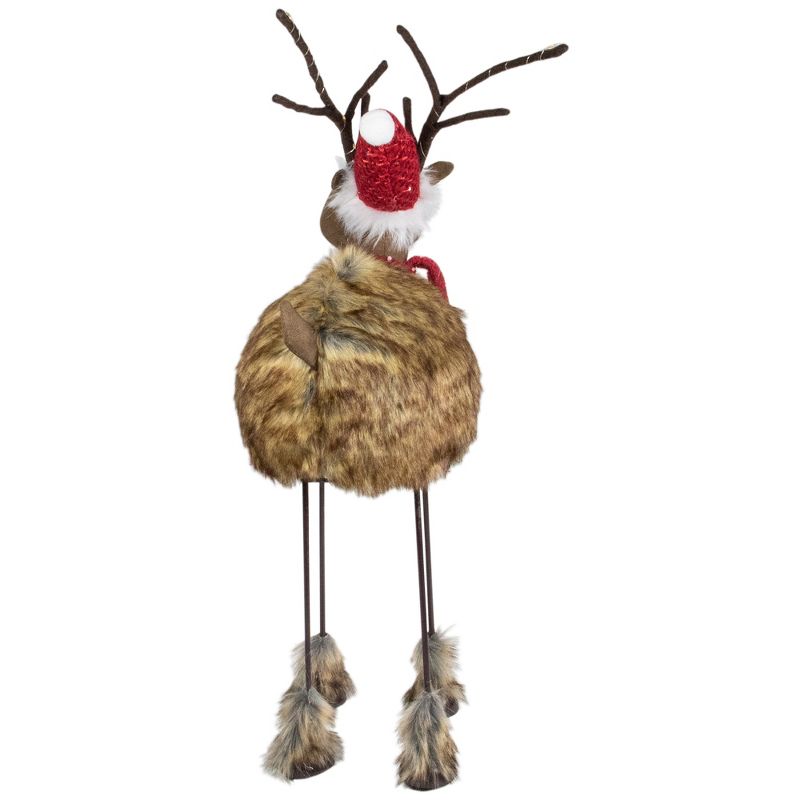 Northlight 25" LED Lighted Brown Faux Fur Reindeer Christmas Figure, 5 of 8