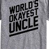Men's - Instant Message - World's Okayest Uncle Short Sleeve Graphic T-Shirt - 2 of 4