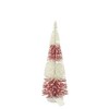 Christmas Rd/Wh Bottle Brush Tree Sm A & B Floral  -  Decorative Figurines - 2 of 3
