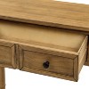 APRILSOUL58.00"Console Table Sofa Table Easy Assembly with Two Storage Drawers and Bottom Shelf - 4 of 4