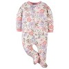 Gerber Baby Girls' Long Sleep Sleep 'N Plays, 2-Pack - 3 of 4