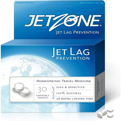 JetZone Homeopathic Jet Lag Prevention by Global Source Homeopathic Travel Medicine  -  30 Chewable