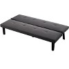 DOMETOUR  Convertible Futon Sofa Bed, Adjustable Back Upholstered Sleeper for Living Room Bedroom Furniture - 2 of 4