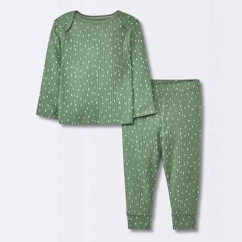 Baby Boys' 2pc Wide Ribbed Top & Bottom Set - Cloud Island™ Green