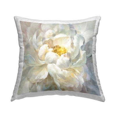 Stupell Industries Delicate Flower White and Yellow, 18 x 18