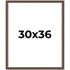 PosterPalooza | Elegant Brown Picture Frame - UV Acrylic, Foam Board Backing, Hanging Hardware - 2 of 4