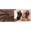 Ekouaer Womens Nightgown Short Sleeve Night Dress Printed Sleepwear Soft Sleep Shirt Black Sleep XL - 3 of 4
