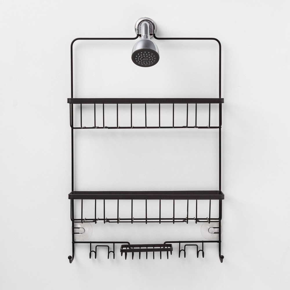 UPC 490642010848 Large Bathroom Shower Caddy Black Made By Design