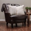 Chanasya Wolf Faux Fur Square Throw Pillow Covers - 2 Pieces - 18" x 18” - 3 of 4