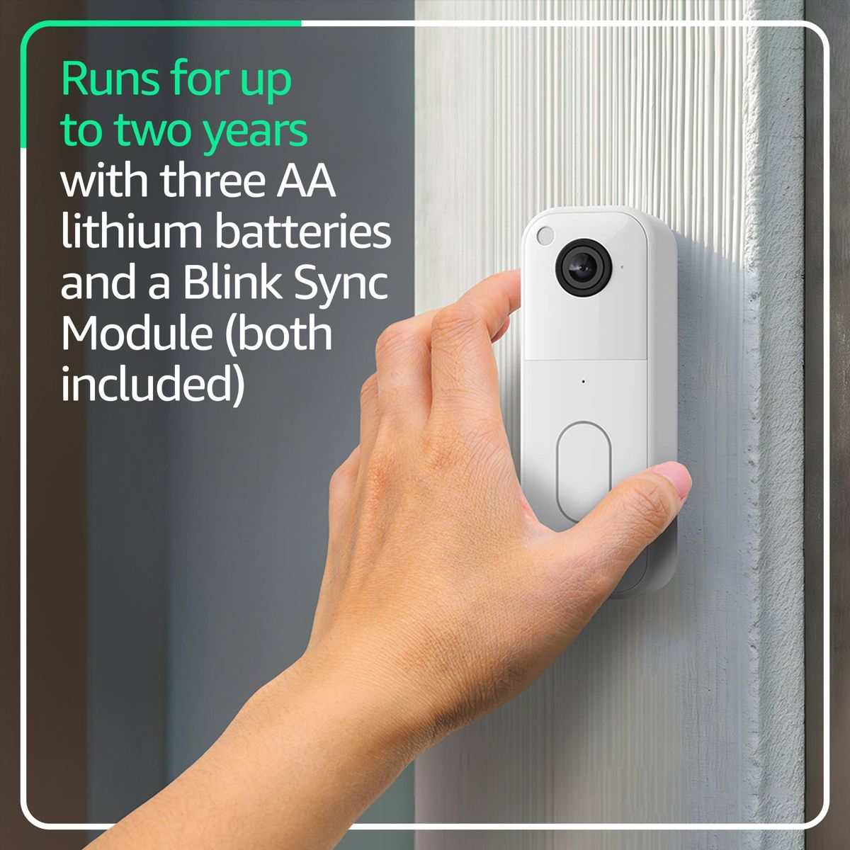 Blink Video Doorbell System with Head-to-Toe HD View, Two-Year Battery Life & Simple Setup, Sync Module Core included - thumbnail 9