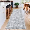Washable Runner Rug 2x6 Runner Modern Non Slip Kitchen Rugs Geometric - 2 of 4