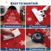 Red 2x6 Christmas Rug Kitchen Runner Rug Non Slip Washable Stain Resistant Runners Low Pile Soft Holiday Decor Carpet for Bedroom Laundry Room - 4 of 4