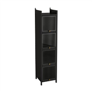 OUTSUPPLY Bathroom Vanity with Sink, Bathroom Cabinet with Soft Closing Door, Storage Rack and Open Shelf - 1 of 4