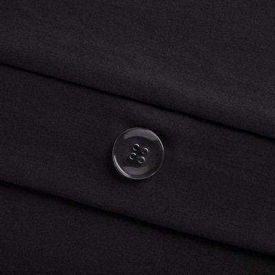 Black Twin/Twin XL Hypoallergenic Duvet Cover Set