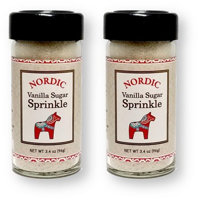 Nordic Goods Vanilla Sugar Sprinkle 3.4 Oz. (Pack of 2) : Target